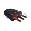 ENCHUFE DOMICILIARIO MACHO VOLANTE CONVERTIBLE 2P+T 250V 10A